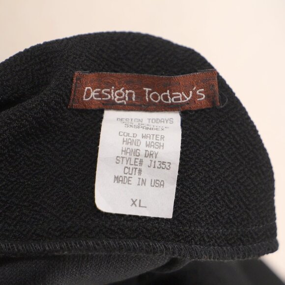 VINTAGE DESIGN TODAY'S Ruffle A-Line Topper Jacket Bell Sleeve Size XL - Picture 7 of 7